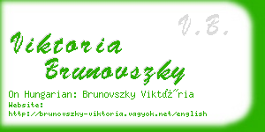 viktoria brunovszky business card